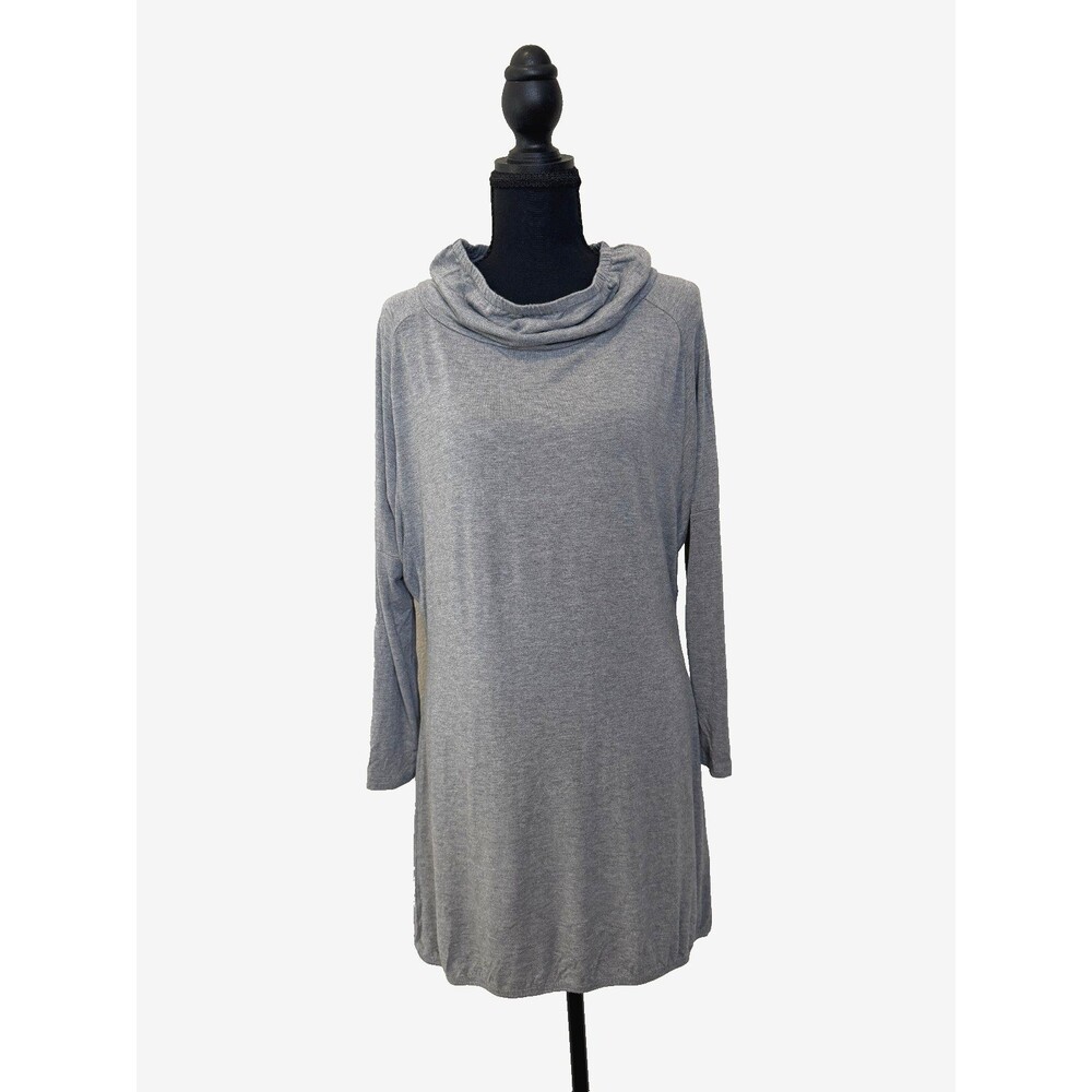 CROSSLEY Made In Italy Cowl Neck Tunic Dress Women's XS Dolman Sleeve